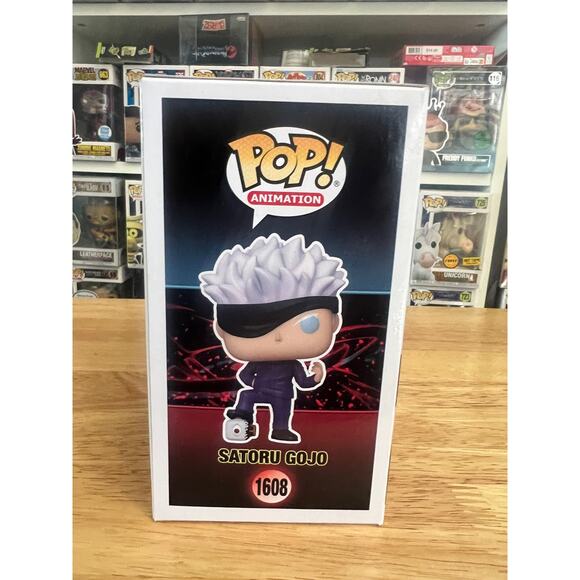 OFFICIAL SDCC STICKER Satoru Gojo Defeated Jogo Funko Pop #1608 Jujutsu Kaisen - Picture 2 of 6